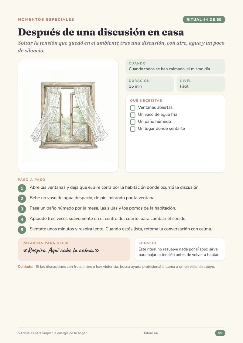 Página de ritual de la guía